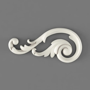 Резная накладка из полиуретана NPU-293L 133 × 61 × 9 мм